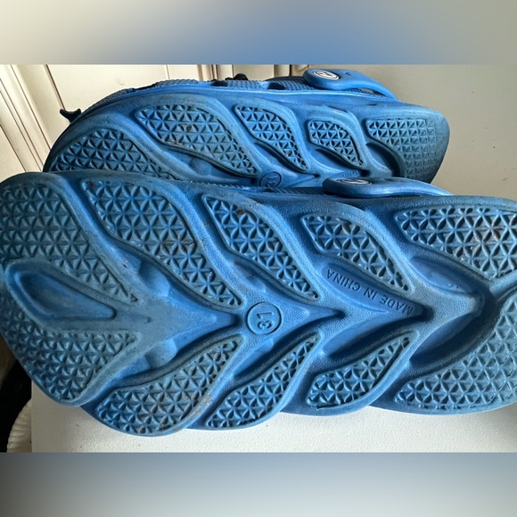 Crocs Crocband Youth Girls Sz 1 Shoes Blue Slip On Slides Comfort Sandal - Picture 8 of 11